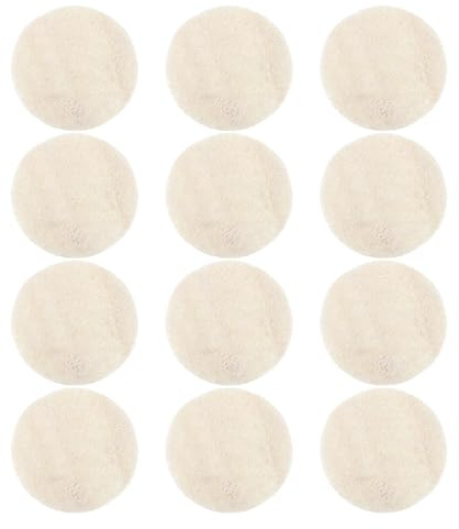 Natürliche Luffa Peeling Gesichtspads 7cm Rund 12 Stück | Beige, Kompakt und Tragbar, für Dusche und Reise, Tägliche Reinigung Sowie Make Up Entfernung