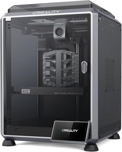 Creality K1C imprimante 3D avec caméra IA, Vitesse 600 mm/s, nivellement Auto, extrudeuse directe Robuste Anti-bourrage. Version améliorée du K1 SE, Impression à 300 °C, Mode Silencieux