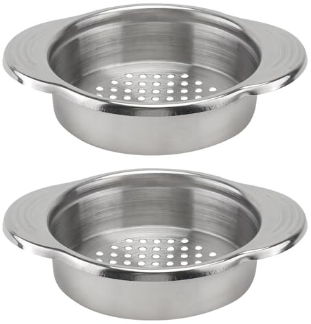PLAFOPE Stainless Steel Tuna Can Strainer and Oil Drainer Basket 2pcs 304 Food-grade Metal Filter Sieve for Kitchen Canning and Vegetable Draining