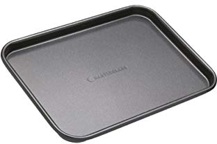 MasterClass Baking Tray with PTFE, PFOA and BPA Free Non Stick, Robust 1mm Thick Carbon Steel for Baking and Roasting, Carbon Steel, 24 x 18cm, Grey