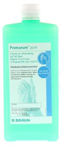 Promanum pure Lösung Händedesinfektionsmittel mit speziellem Rückfettersystem, 1000 ml Lösung