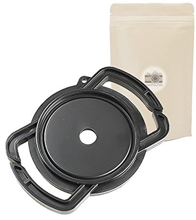 Porta tappo copriobiettivo anteriore 52mm 58mm 67mm - Compatibile con copriobiettivi Canon Nikon Pentax Tamron Sigma Sony - Adaptout marca francese