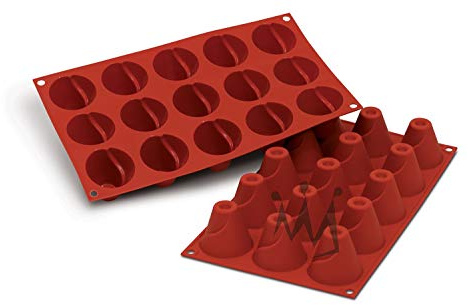 Silikomart SF094 - Silicone N. 15 Savarin MEDI Vulcano Ë 50 H 45 MM Terracotta