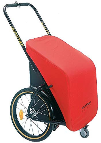 Winther Donkey Transportanhänger, Rot, Für Erwachsene, Radfahrer und Familien, Unisex, Fahrradanhänger