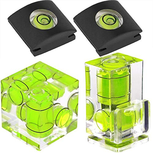 ChromLives 4 x Bubble Level for DSLR Camera Canon Nikon Olympus 3 Axis 2 Axis 1 Axis