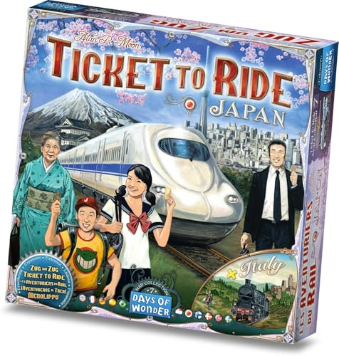 Ticket to Ride Japan - Brädspels Expansion | Brädspel för Vuxna och Familjen | Tågspel | Svenska | Danska | Norska | Finska | Ålder 8+ | För 2 till 5 spelare | Speltid 30-60 Minuter | Days of Wonder