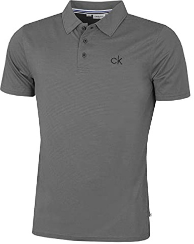 Calvin Klein Herren 2026 Central Eco feuchtigkeitsableitend Golf-Poloshirt