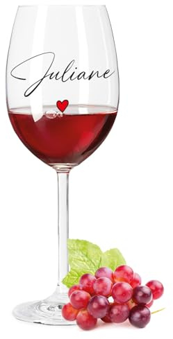 GRAVURZEILE Leonardo Weinglas mit UV-Druck - Herzensmensch - Persönliche Geschenke - Geburtstagsgeschenk für Männer & Frauen sowie Mama & Papa - Rotweingläser Weißweingläser - Farbe: Daily UV