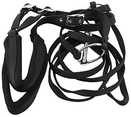 SUN-J -J -J - Brida de caballo ajustable con broca y cinturón de rienda para caballos ecuestres, accesorios suaves y gruesos