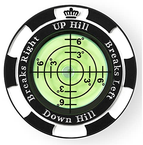 SlopeMaster ProGreen Reader - Golf Ball Marker with High Precision Green Reading Aid Golf Accessories for Men Women(Black)