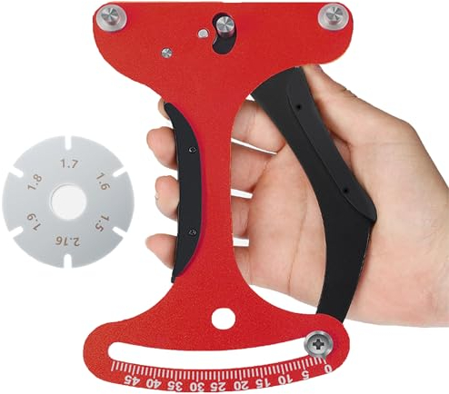 MZSX Misuratore di tensione dei raggi della bicicletta, strumento di misurazione in lega di alluminio, strumento di regolazione della tensione della bicicletta, strumento di misurazione