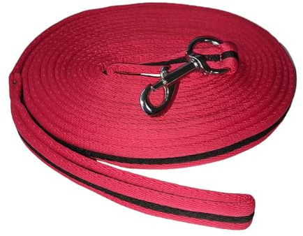 Brama West Softlonge Pferd - Longierleine mit Handschlaufe und Karabiner - ca. 8m - Pink