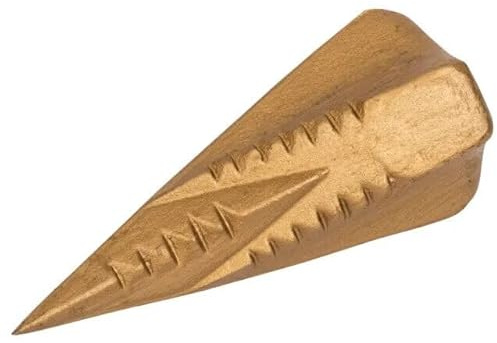 EliteKoopers 1Pcs Log Splitter Wood Stump Splitting Wedge Fire Timber Spike Bomb (Yellow)