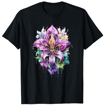 Fleur de Lys, französische Lilie, Blume, Sommer, Symbol, Karneval T-Shirt