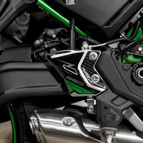 Resin Bike Motorcycle 3D Stickers Compatible with Kawasaki Z650 2024. Bike Protection Heel Pad from Bumps and Scratches. Pair of Stickers 3D Resin Gadget Moto
