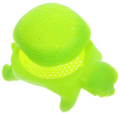 Amosfun 2St Teefilter aus Silikon hoe Teeei grün Teeei Tier grün Teeei lustig Teeei Tier lustig Reise-Tee-Ei Mesh-Tee-Ei Container Tee-Ei mit losen Blättern tierischer Teefilter Green