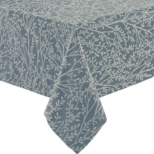 Erwin Müller Tischdecke Malaga fleckabweisend eisblau Größe 130x220 cm