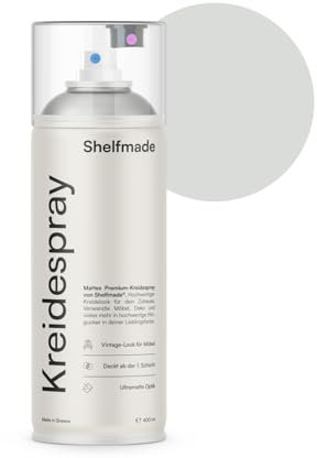 shelfmade Colore gesso grigio – vernice spray di alta qualità grigio – colori spray opaco – Chalk Spray coprente (Dove – grigio chiaro)