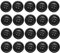 10 Stück Knöpfe Schwarz,Buttons Runde,Schwarze Knöpfe zum Basteln,knöpfe Zum Annähen 4 Löcher,Ersatzknöpfe Mantelknöpfe Hemdknöpfe Jackenknöpfe,Nähknöpfe für Mantel,Anzug,Diy Handwerk Deko usw(Harz)