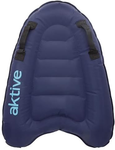 AKTIVE Tabla bodyboard hinchable 50x70 cm, Asas reforzadas, Para niños y adultos, Diseño ligero y resistente para disfrutar en la playa o la piscina (62380)
