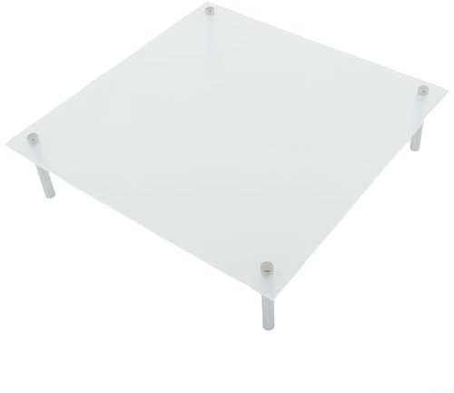 Torre de exhibición de tartas de acrílico resistente para cumpleaños, eleva sin esfuerzo tu mesa de postre (tamaño mediano de 20 cm)