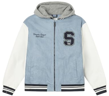 Springfield Jeansjacka med huva, blå, 11–12
