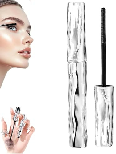 Mascara, Irons Wand Mascaras, 3D Curling Eyelash Iron Mascara, Lengthening, Waterproof Long-Lasting 3D Curling Eyelash Iron with No Flaking (1 Pcs)
