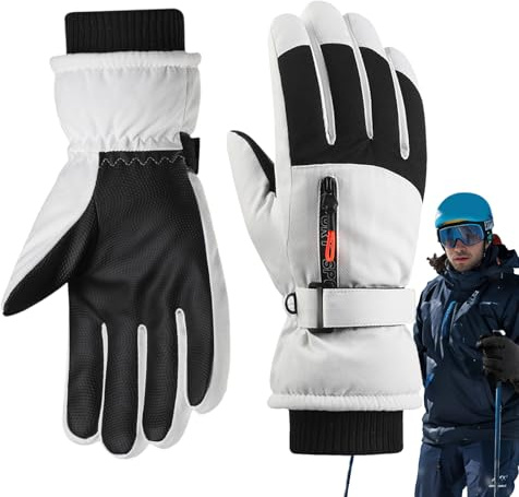 Skihandschuhe für Herren, wasserdicht, rutschfest, Handwärmer für Damen, Snowboard-Handschuhe, für Sport, Snowboarden, Radfahren, Angeln, Outdoor, Arbeit, Schaufeln, Schnee, Eisfischen, Camping