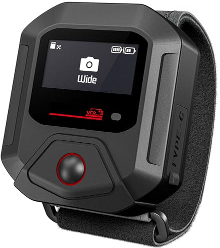 Remote Control for GoPro Hero 13, Wireless Portable Smart Controller with Wrist Strap Compatible with Go Pro 13 12 11 MAX 2 Display Action Camera Power Battery Accessories | Wireless Portable Smart Remote Controller with Armband Compatible with Go Pro MAX 2 Display Action Camera Power Battery