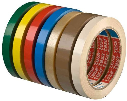 Tesa 04204-00012-00 Tesafilm, Naturkautschuk, transparent, 6600 x 2,5 cm