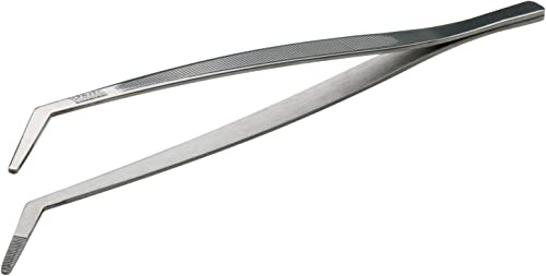 PIAZZA - Pinza Cucina di Precisione in Acciaio Inox 23.5cm, Pinze da Chef Professionale di Alta Precisione e Resistente al Calore, Molla per Barbecue, Hamburger, Pasta, Spaghetti, Dessert, Decorazione