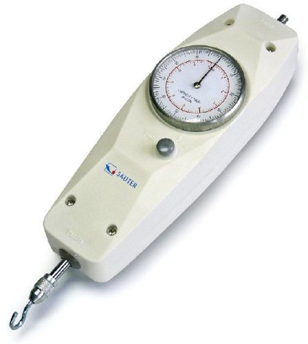 Mechanical force gauge for measuring push and pull forces [Sauter FA 200] with peak hold function, Measuring Range [Max]: 200 N, Readout [d]: 1 N