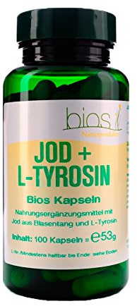Bios Jod und L-Tyrosin, 100 Kapseln, 1er Pack (1 x 53 g)