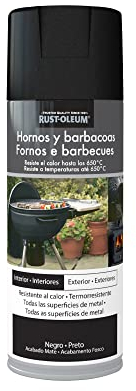 Rust-Oleum Hornos y Barbacoas pintura en spray resistente al calor Mate Negro 400ml