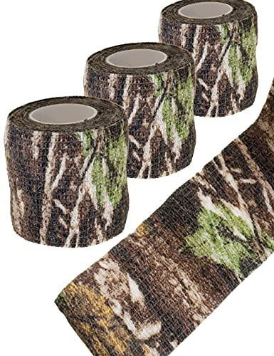 OUTDOOR SAXX Tarnband 3er Set Camouflage Tape Real Tree 4,5m selbsthaftend, braun-grün