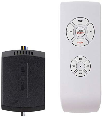 Ceiling Fan Remote Control Kit, Small Size Universal Ceiling Fans Light Remote, Speed, Light & Timing 3 in 1 Wireless Control, for Harbor Breeze Hunter Hampton Bay Lichler Ceiling Fans Remote