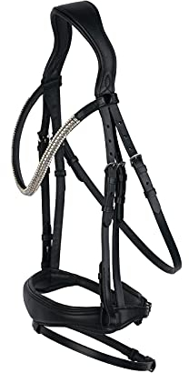 HORZE Somerset Anatomische Trense, Schwarz, P