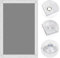 OBdeco Thermo Rollo 100% Verdunkelung Sonnenschutz Verdunkelungsrollo für Velux-Dachfenster Hitzeschutz ohne Bohren mit Saugnäpfen Grau 48x98cm für FK06