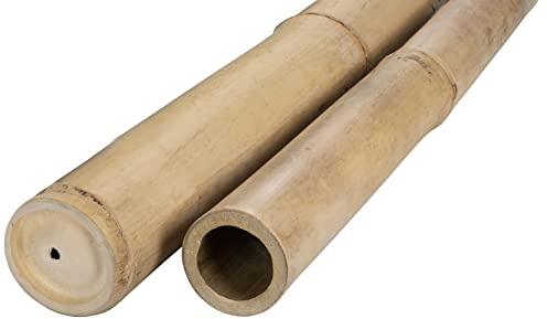 DE-COmmerce Pali di bambù Canna bambù Bambusstangen per Pravista Steccato Supporto bambù Decorazione Tubo bambù Naturale - 8-10 cm