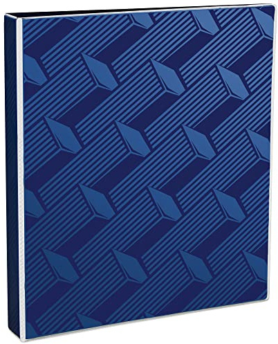 Avery Dual Effect 3 Ring Binder, 1 Slant Rings, 1 Navy Blue Binder