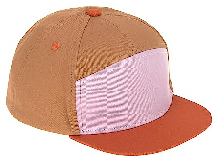 LÄSSIG barnkeps skatermössa bomull justerbar i storleks/barn Little Gang, rost/lila/lönn, 1-2 år, storlek 48