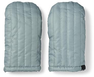 Elodie Details Guantes para calentar las manos del cochecito con piel sintética cálida, tamaño universal, resistentes al agua y al viento, color verde guijarro