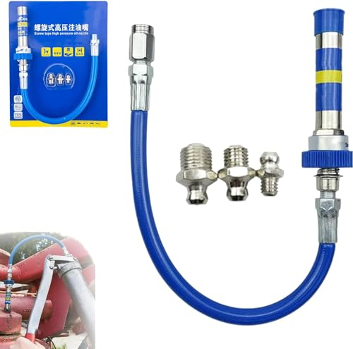High Pressure Grease Coupler Strong Lock On Grease Tool Couplers Grease Gun Coupler Adapter, Fittings Extensions, Heavy-Duty für Fettpresse Schnelle Veröffentlichung Einhandfettpresse