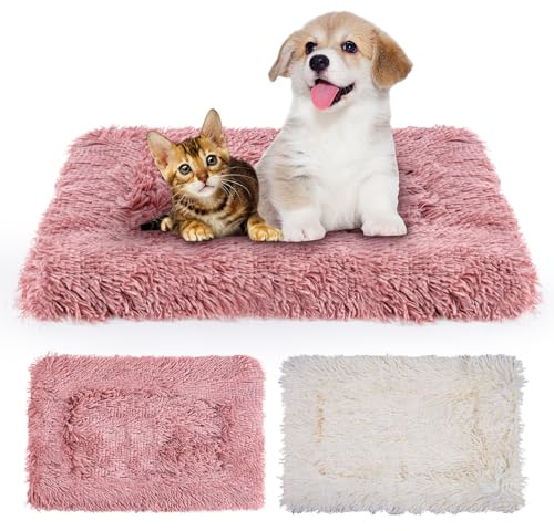 MICOOYO Hundebett-Matratze – Fleece-Haustierkissen, Bettmatte, waschbar, Katzenkissen für kleine Hunde, Katzen, Welpen (61 * 41 cm)