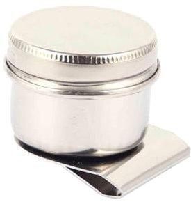 Colcolo Oil Paint Dipper Cup Oil Painting Palette Cup Portable Turpentine Solvent Container Oil Paint Pot for Acrylic Oil Painting, Single Hole4.2x3.5cm