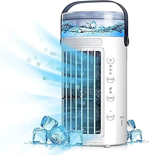 Ventiladores portátiles de aire acondicionado, enfriador de aire 4 en 1, enfriador de aire portátil, mini crea tu zona de refrigeración personal, ventilador de coche, para cualquier habitación,