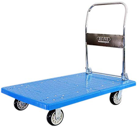 TETEOLALA Karren, Plattformwagen, Lager, Garten, Garage, Werkstatt, zusammenklappbar, robust, Flachbett, Transportwagen, Handwagen/B