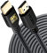 PowerBear Cavo HDMI 4K, 20 m, 18 Gbps, cavo HDMI ad alta velocità, nylon intrecciato e spina d'oro, 4 K a 60 Hz, Ultra HD, 1080P, ARC e CL3, certificato per laptop, monitor, PS5, PS4 e molto altro