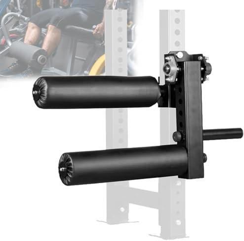 Beinkraft-Curl-Trainingsgerät für Sportler - 8-Gang-Bein-Fitnessgeräteaufsatz mit verstellbarer Einstellung, Fitness-Kniebeugenständer-Zubehör - für Hantelscheiben mit 2,5 cm Durchmesser,1.8cm
