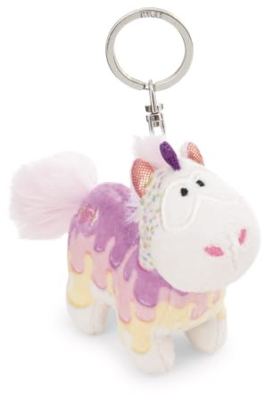 NICI 61900 Porte-clés Motif Licorne Sweety Rainbow, 10 cm, Blanc, Compagnon Fidèle pour Sac À Dos Ou Sac, pour Petits Et Grands